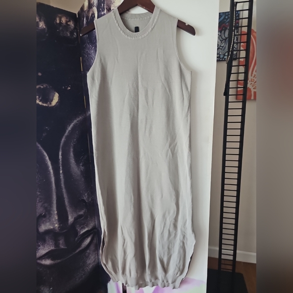 Nike Every Stitch Considered Crew‎ Neck Curved Hem Midi Dress Cotton/Silk Size S - Picture 1 of 11